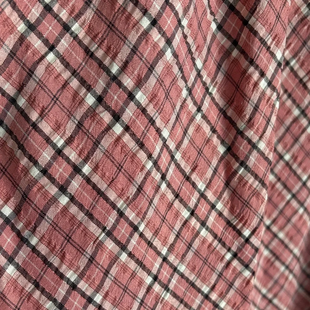Plaid V-Neck Faux Wrap Maxi Dress - Picture 4 of 4